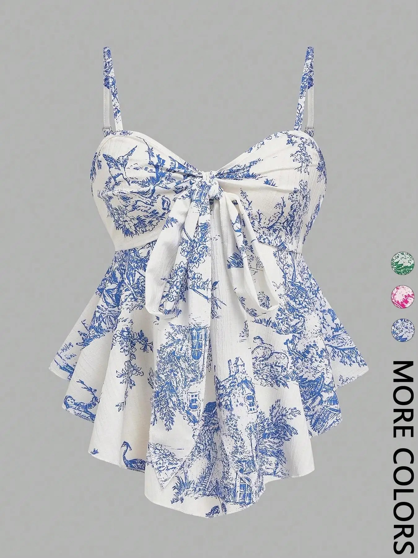 Women's Texture Print Close-Fitting Halter Top Elegant for Vacation Commuting And Daily Wear Single Piece